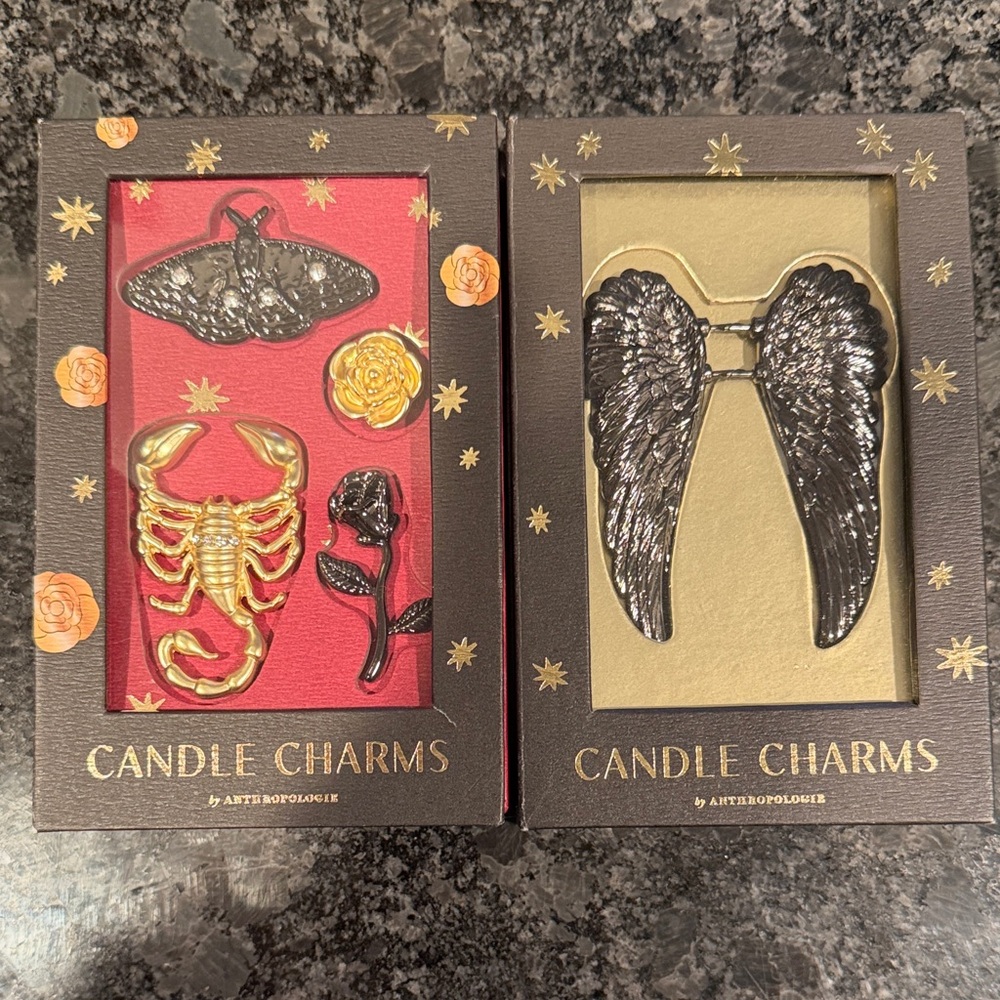 Anthropologie Candle Charms Set - Gold and Silver Accents